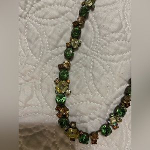**SORRELLI** Green, yellow and bronze necklace